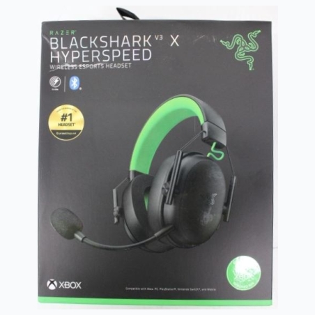 Razer BlackShark V3 X HyperSpeed for Xbox Gaming Headset, Over-Ear,Wireless,  Black | Razer DAMAGED PACKAGING