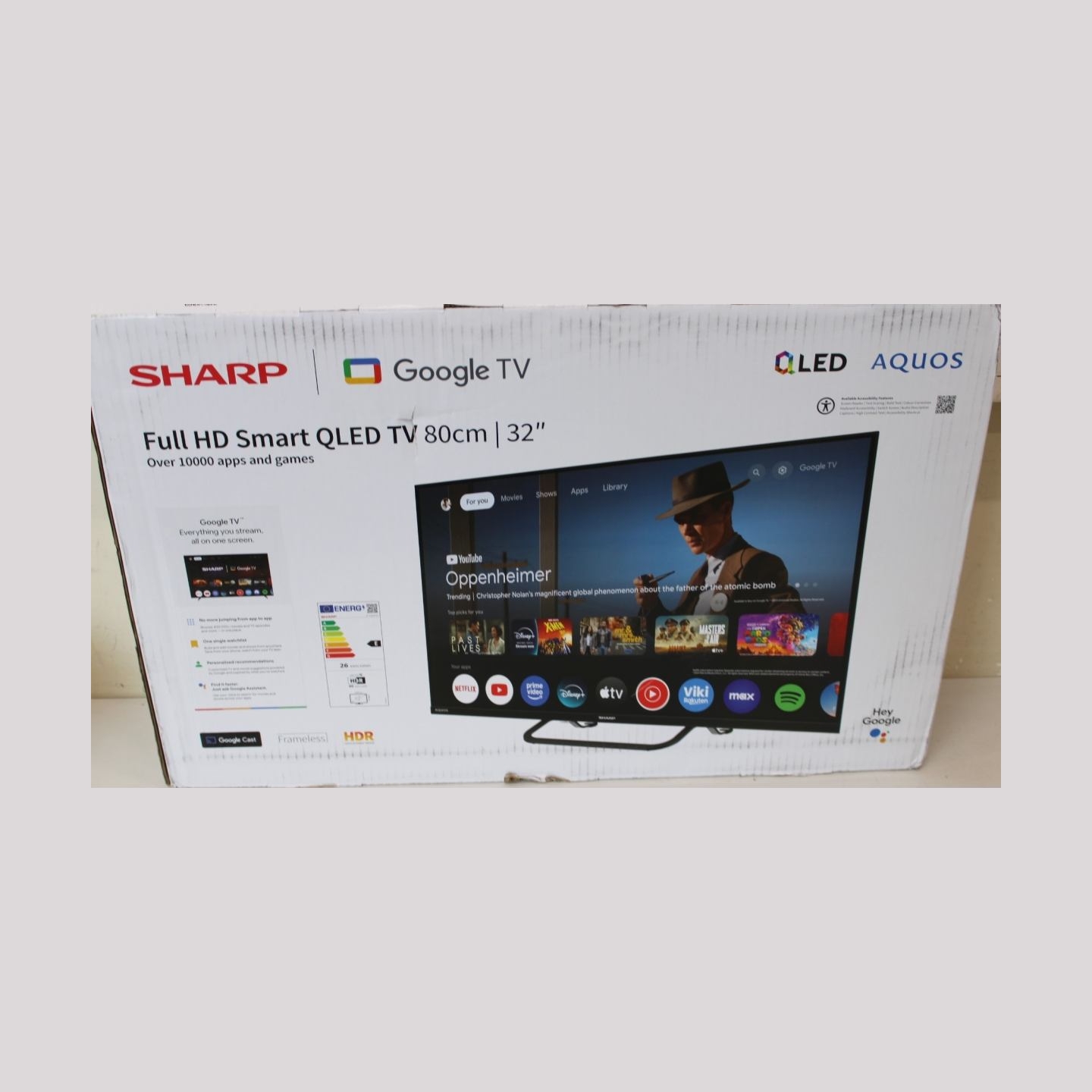 Sharp 32HF3865E 32" (81cm) QLED Full HD Google TV |  | Sharp 32HF3865E | 32 | Smart TV | Google TV | DAMAGED PACKAGING