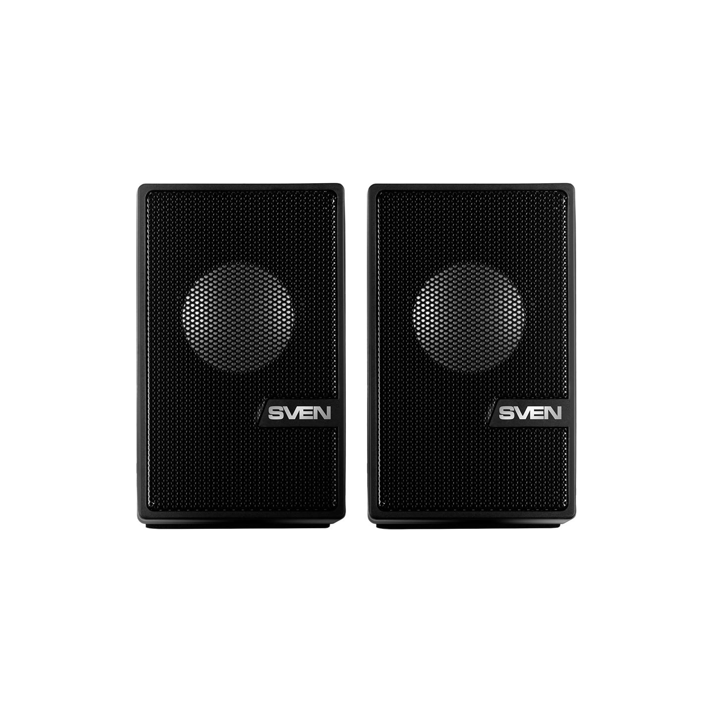 Sven Acoustics power is 6 W — this is a modest figure, but the desktop solution doesn't require more. 47 mm drivers provide a fr