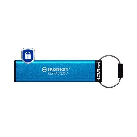 Kingston Pendrive 128GB IronKey Keypad 200C USB-C FIPS140-3 Lvl3 AES-256