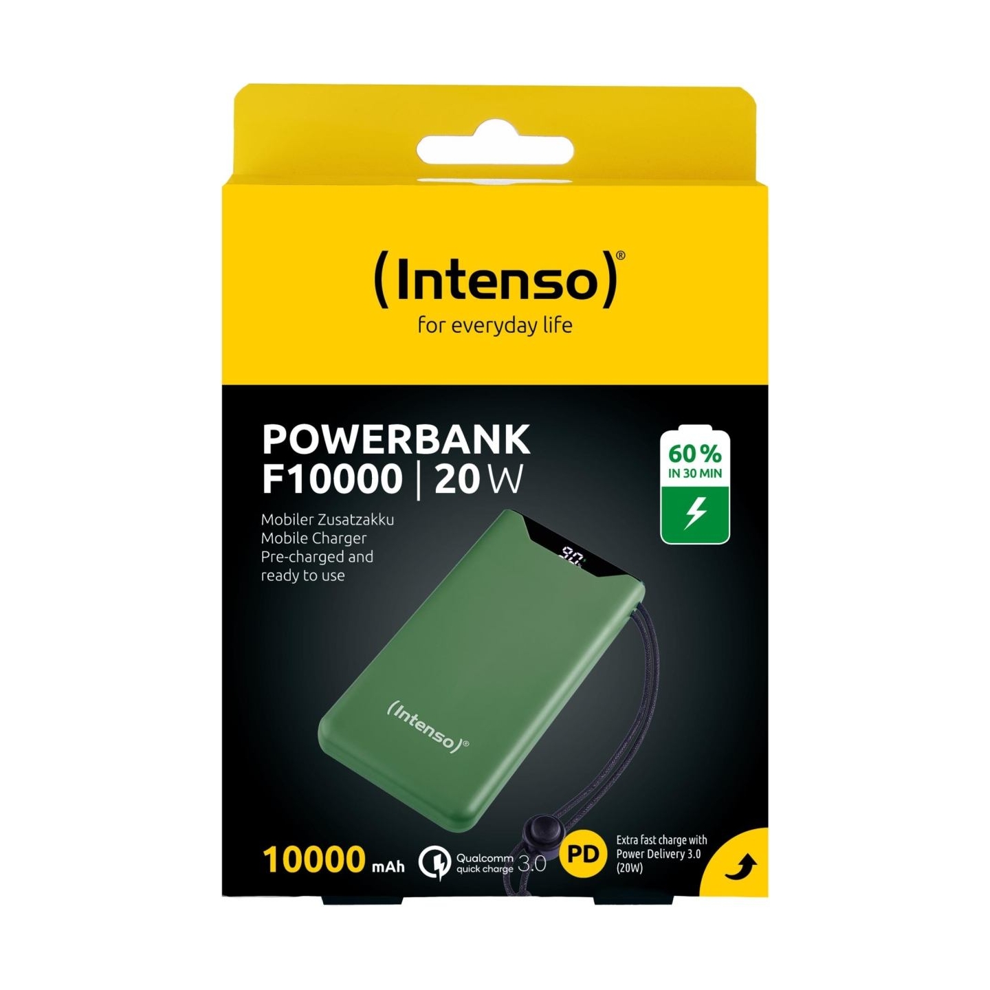 Intenso POWER BANK USB 10000MAH QC3.0/GREEN 7332037 INTENSO