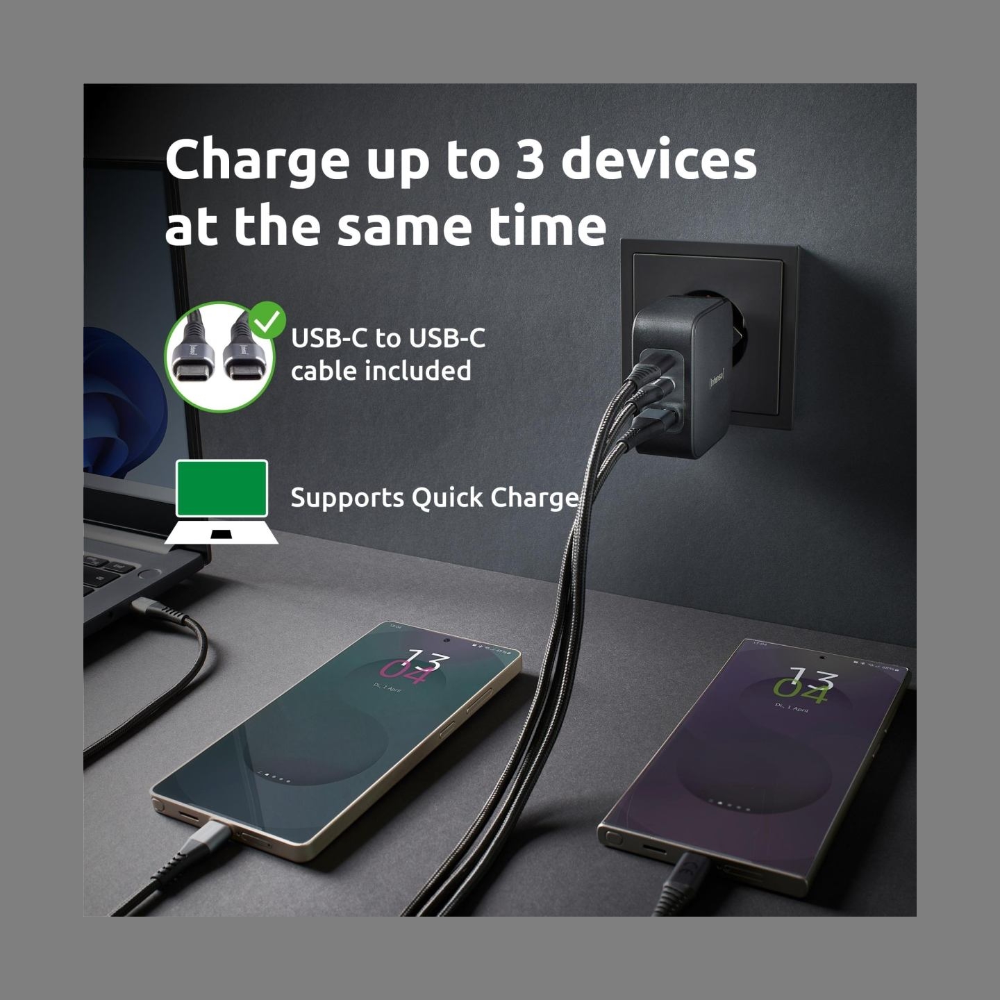 Intenso POWER ADAPTER USB-C GAN +C520C/7810010 INTENSO