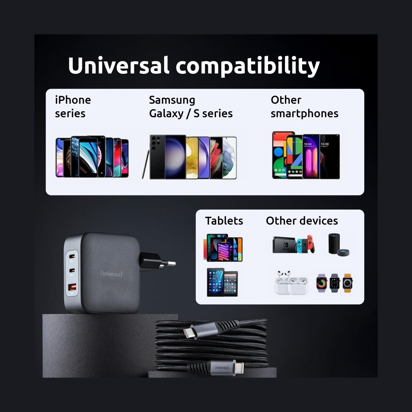 Intenso POWER ADAPTER USB-C GAN +C520C/7810010 INTENSO
