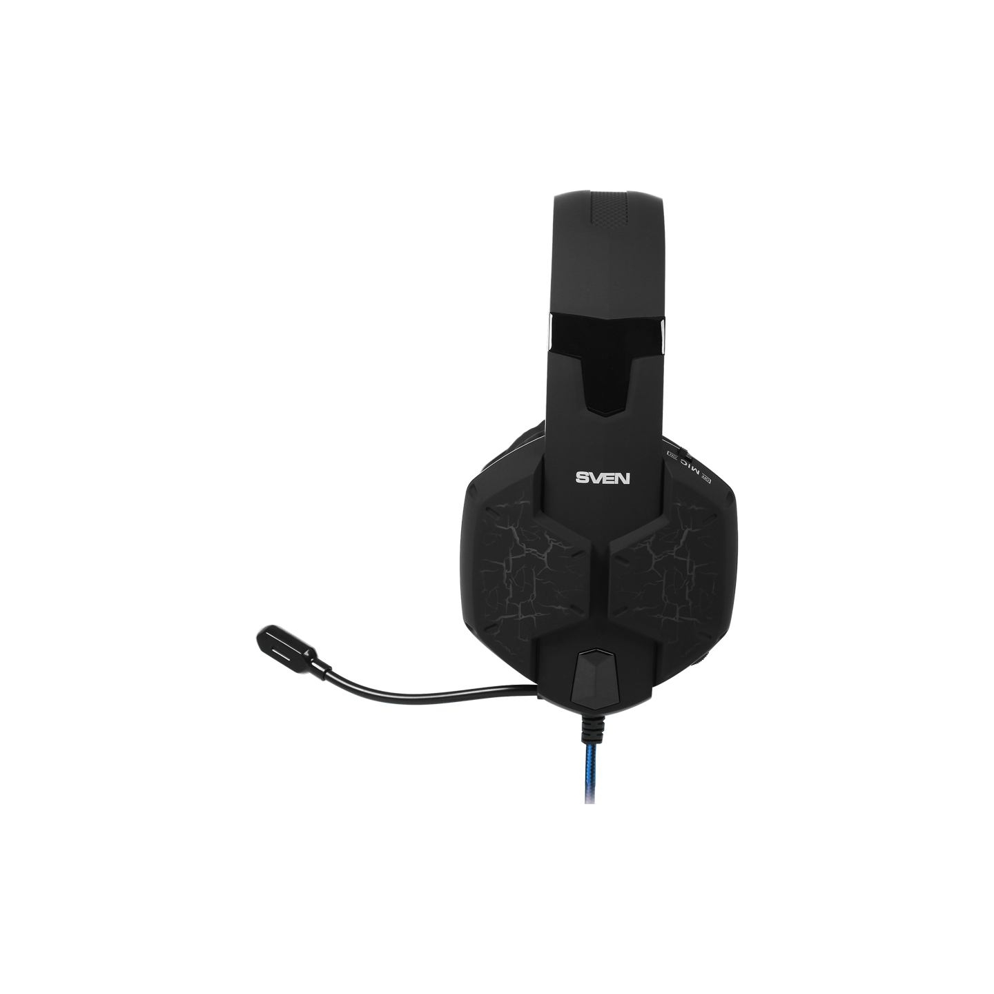 Sven Gaming headphones with microphone SVEN AP-U980MV black-blue (USB, LED, 7.1)