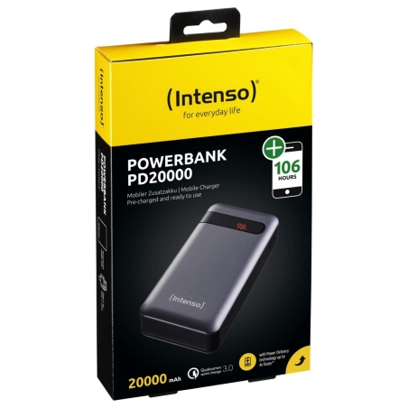 Intenso POWER BANK USB 20000MAH QC3.0/ANTHRACITE PD20000 INTENSO