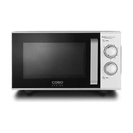 Caso | Ceramic Microwave Oven with Grill | MG 25 Ecostyle | Free standing | 900 W | 25 L | Grill | Silver