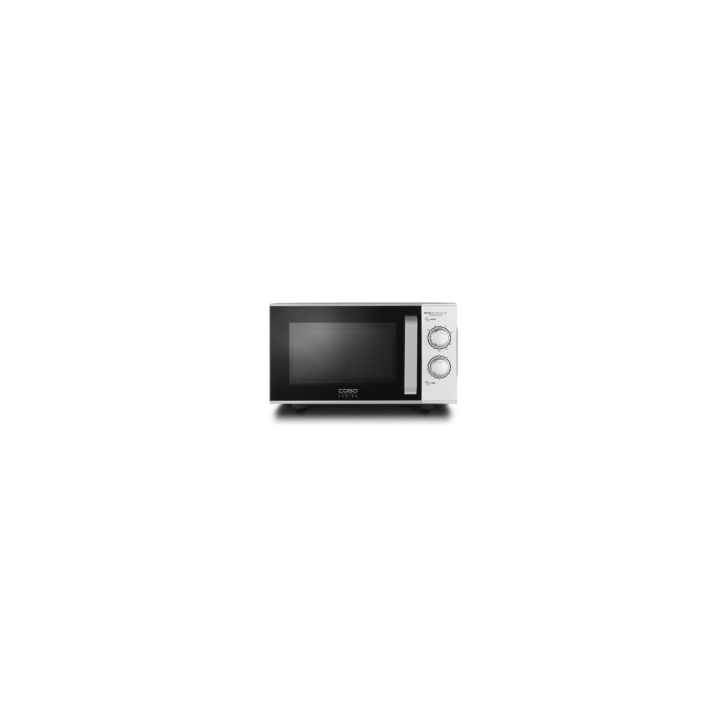 Caso | Ceramic Microwave Oven with Grill | MG 25 Ecostyle | Free standing | 900 W | 25 L | Grill | Silver