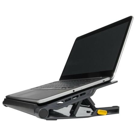 Targus Stand | Chill Mat with 4 USB-A Port Hub - for up to 16-inch Laptops | Black/Grey