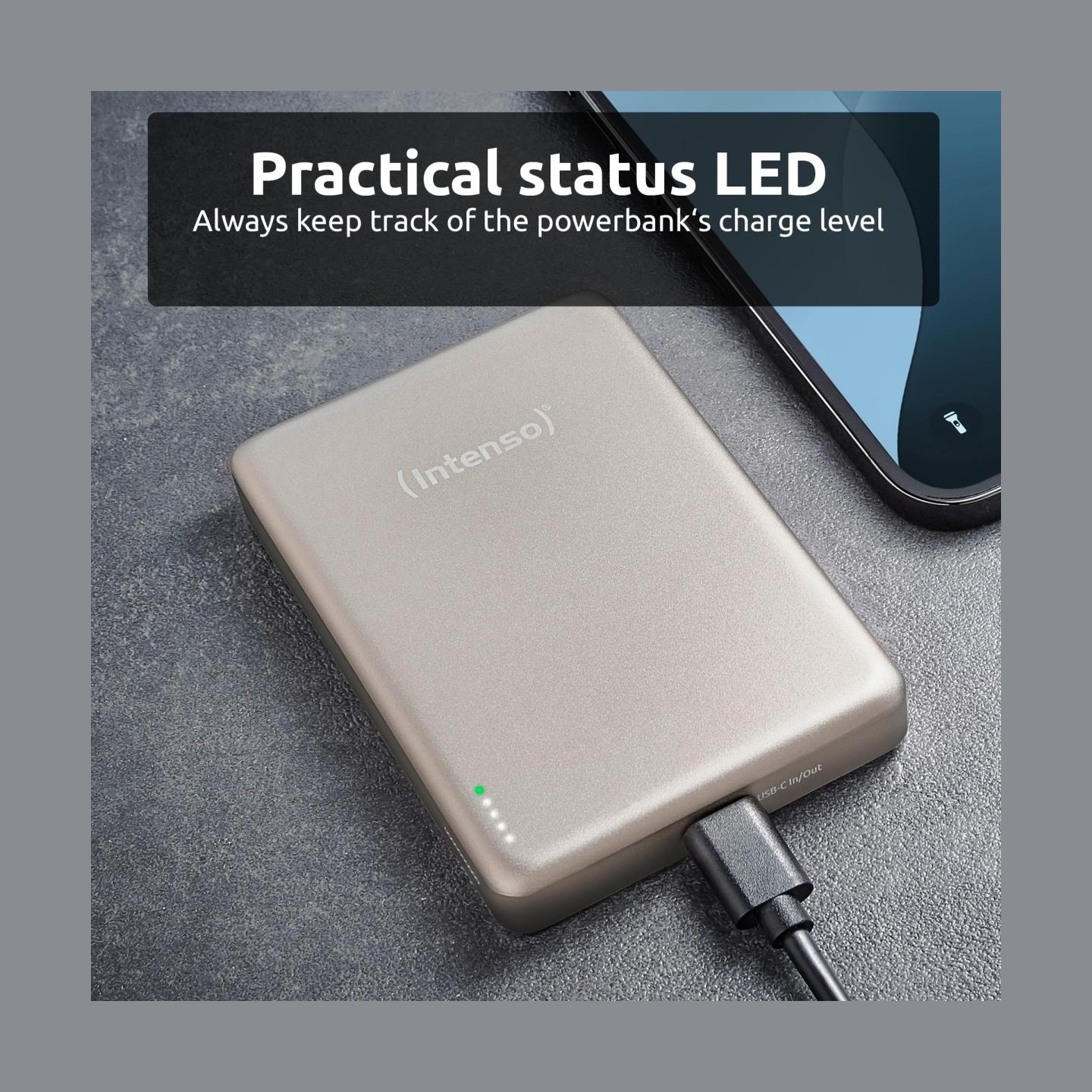 Intenso POWER BANK USB 10000MAH MAG/CHAMPAGNE 7344031 INTENSO