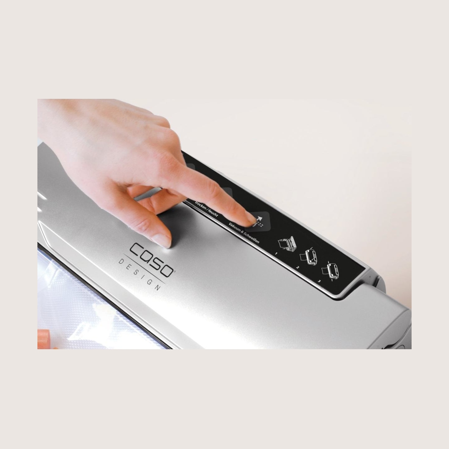 Caso | Bar Vacuum sealer | VC11 | Power 120 W | Temperature control | Stainless steel