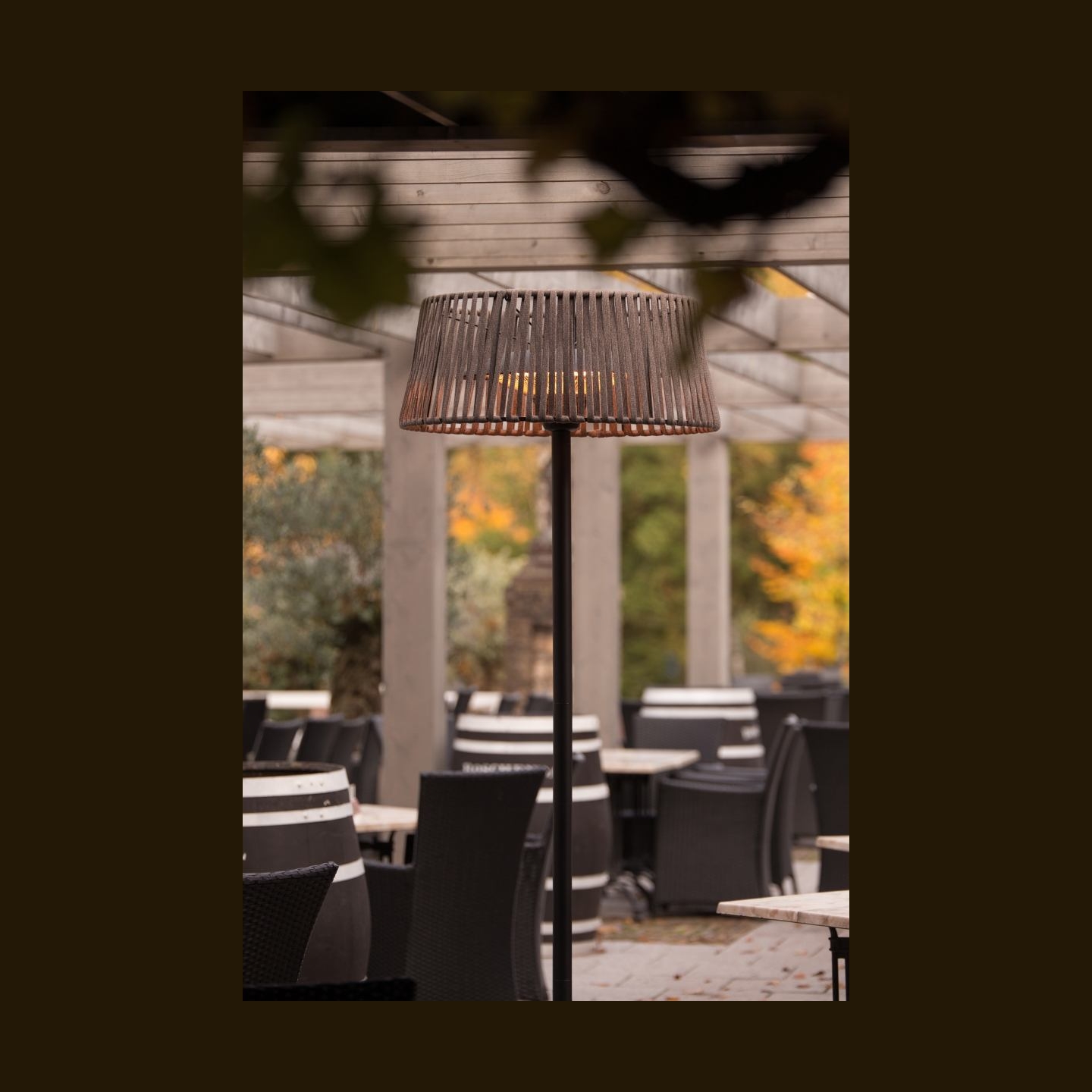 Sunred | Heater | ARTIX M-SO BROWN, Corda Bright Standing | Infrared | 2100 W | Brown | IP44