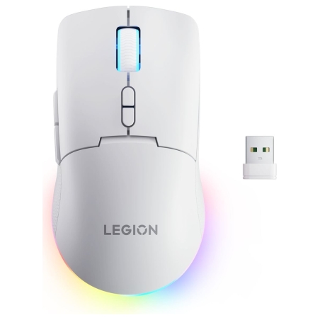 Lenovo RGB Gaming Mouse | Legion M220 | Wireless | 2.4 GHz, Bluetooth, Wired | Glacier White