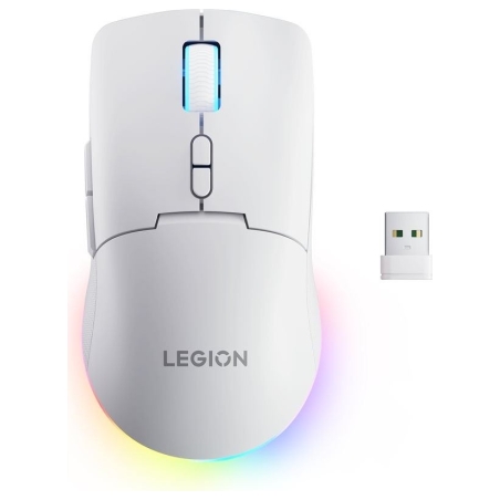 Lenovo RGB Gaming Mouse | Legion M220 | Wireless | 2.4 GHz, Bluetooth, Wired | Glacier White