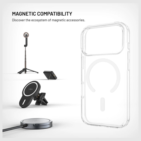 Fixed MagPure | Back cover | Apple | iPhone 18 Pro/17 Pro | TPU/PC | Clear | MagSafe