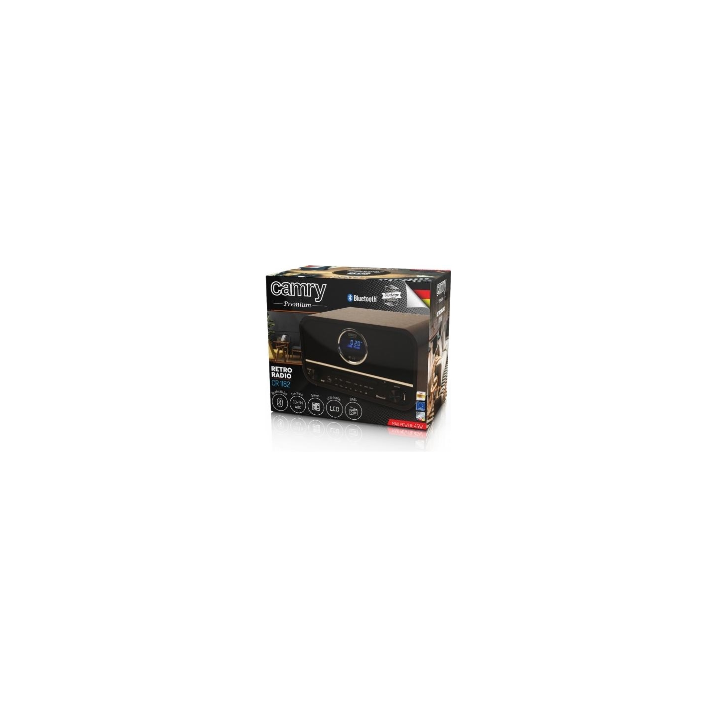 Camry Radio retro Camry CR1182 DAB+ USB BT