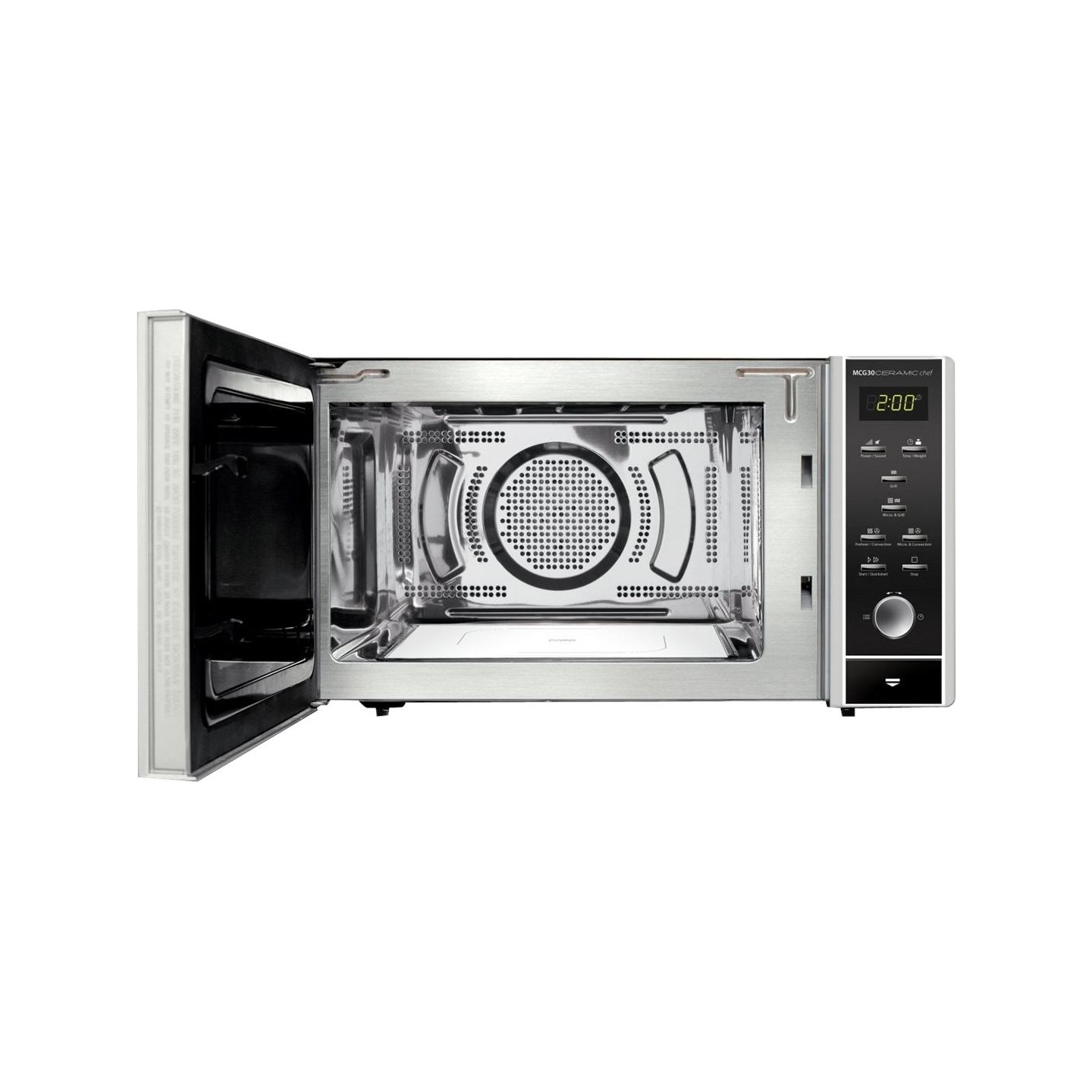 Caso | Microwave | MCG30 Ceramic chef | Free standing | 30 L | 900 W | Convection | Grill | Black