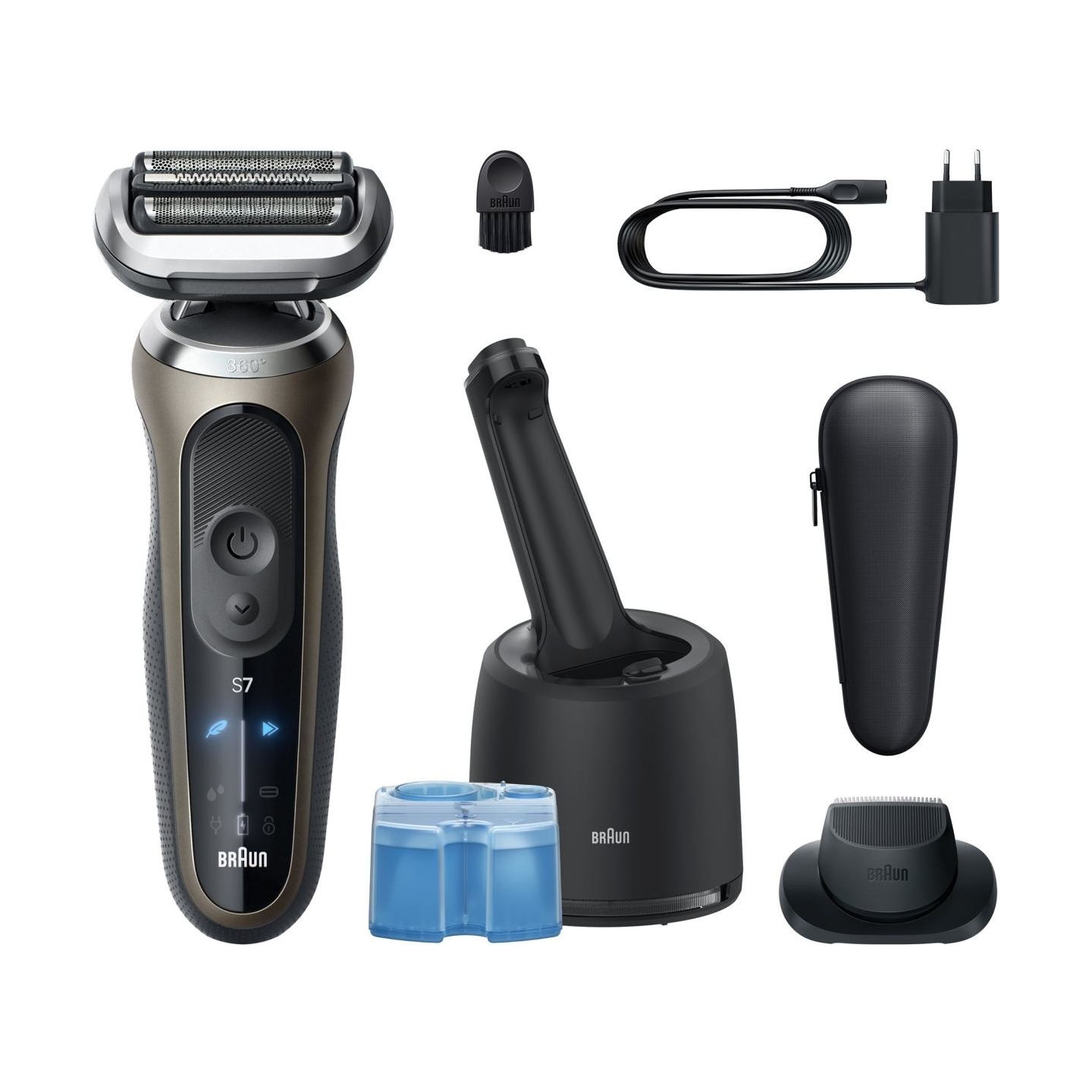 Braun 72-C7200cc Series 7 Shaver, Black/Gold | Braun