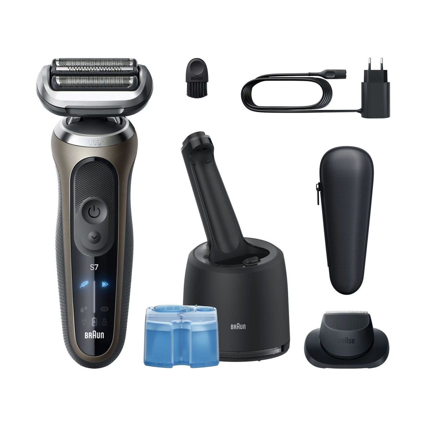 Braun 72-C7200cc Series 7 Shaver, Black/Gold | Braun
