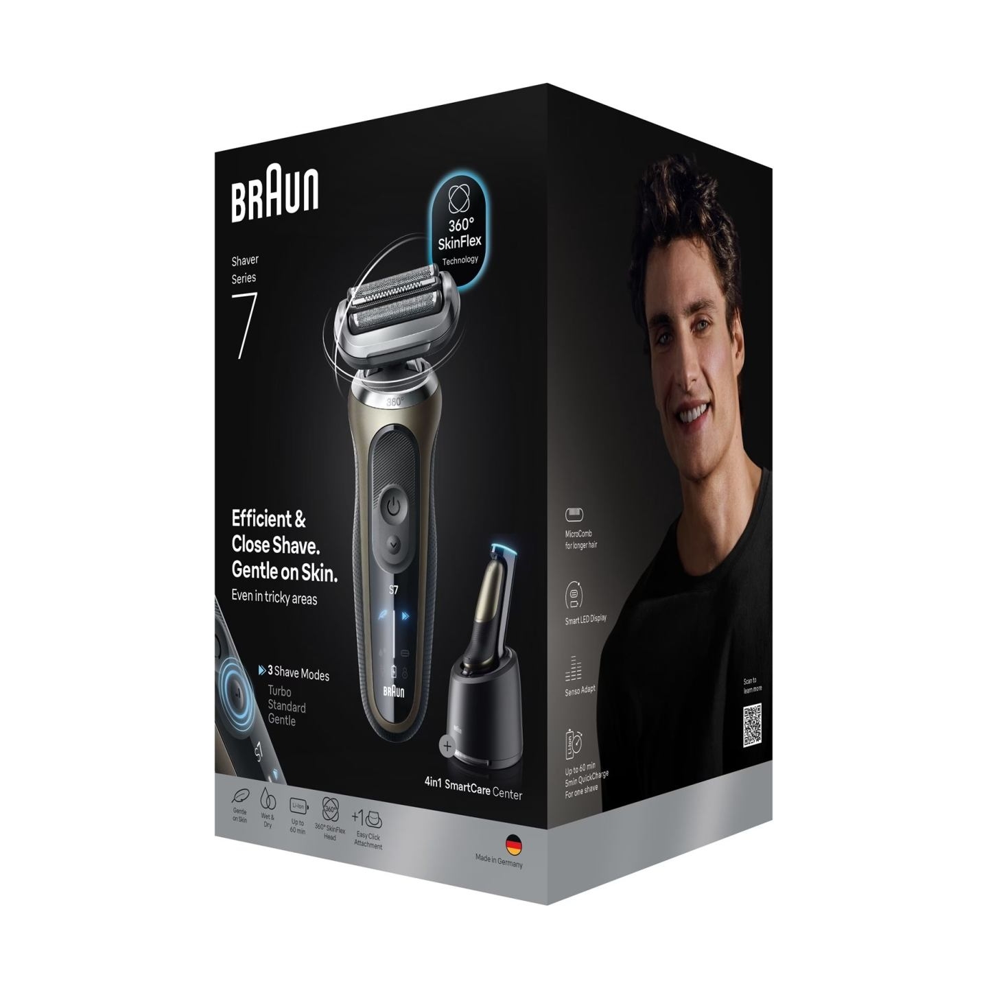 Braun 72-C7200cc Series 7 Shaver, Black/Gold | Braun