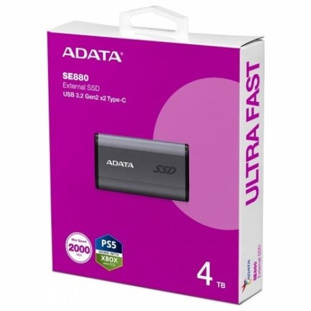 A-Data SSD External SE880 4TB USB3.2A/C Gen2x2