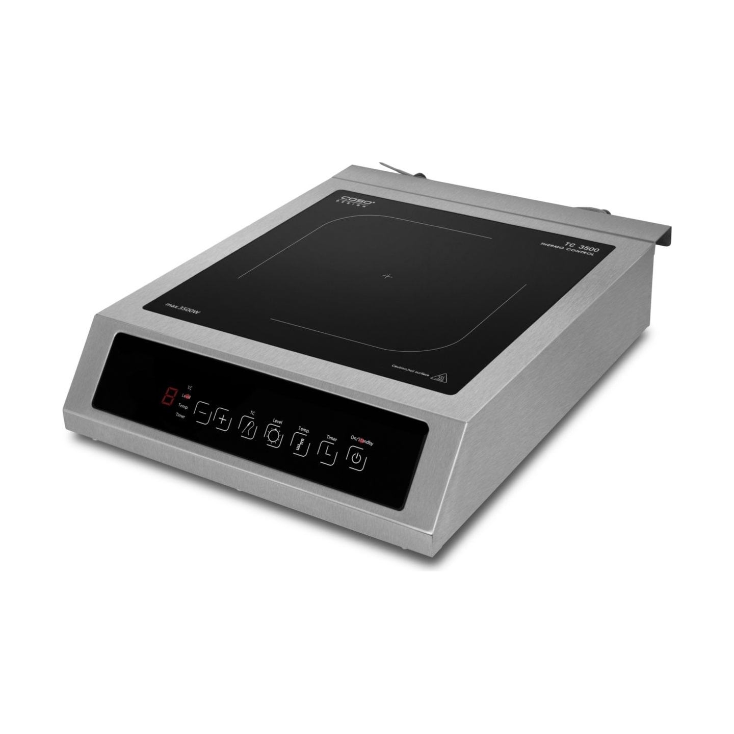 Caso | Thermo Control Hob | TC 3500 | Number of burners/cooking zones 1 | Touch control | Induction | Black/Stainless steel