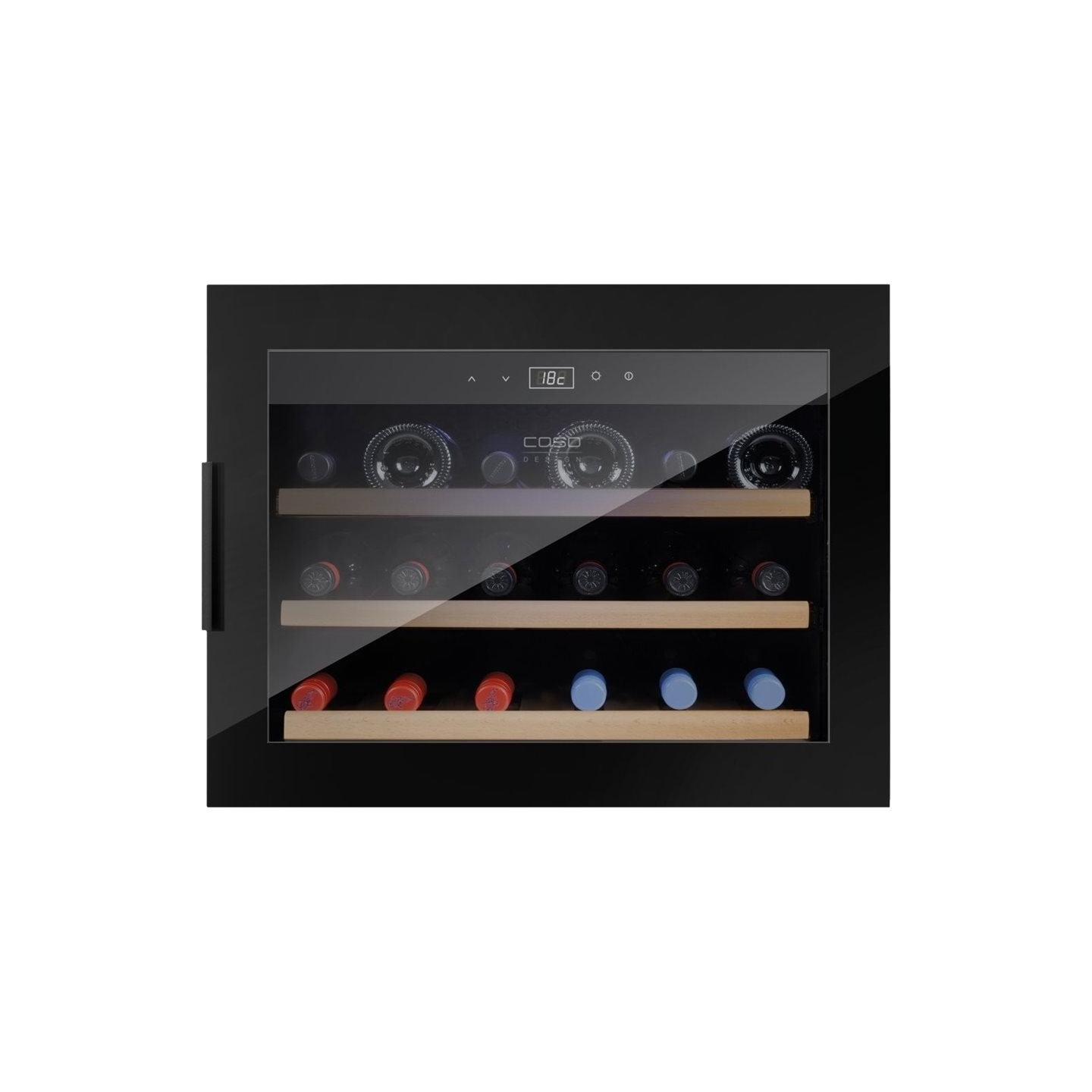 Caso | Wine cooler | WineSafe 18 EB | Energy efficiency class G | Built-in | Bottles capacity 18 bottles | Cooling type Compress