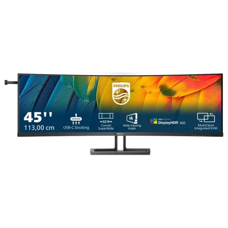 Philips | Curved Business Monitor | 45B1U6900C/00 | 44.5 " | VA | HDR | 32:9 | 75 Hz | 4 ms | 5120 x 1440 pixels | 450 cd/m² | H