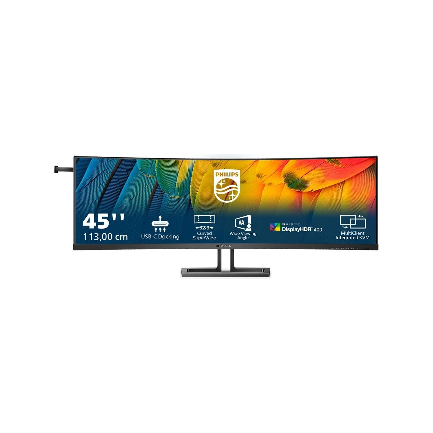 Philips | Curved Business Monitor | 45B1U6900C/00 | 44.5 " | VA | HDR | 32:9 | 75 Hz | 4 ms | 5120 x 1440 pixels | 450 cd/m² | H