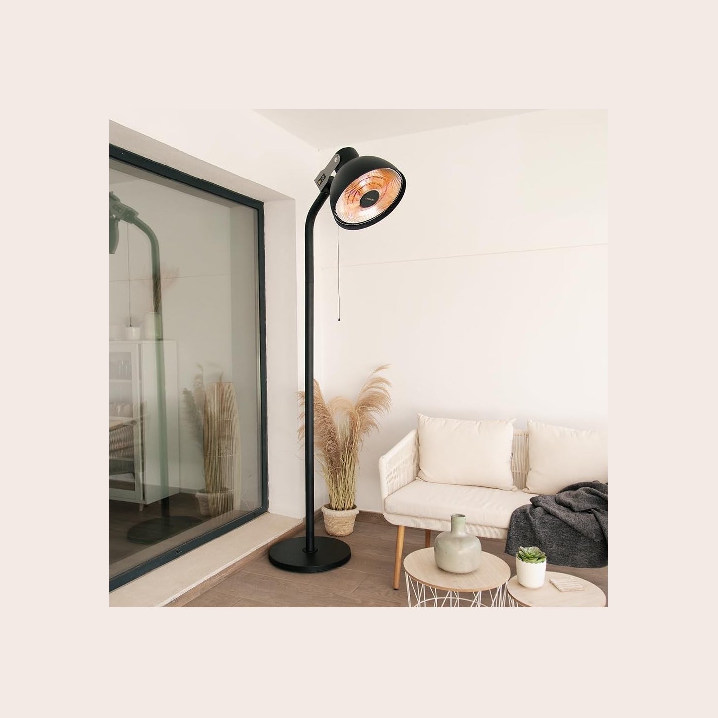 Cecotec ReadyWarm 21000 Carbon Focus | Infrared Heater | 2100 W | Number of power levels 3 | Suitable for rooms up to 20 m² | Bl