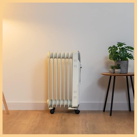 Cecotec ReadyWarm 7000 Space | Oil Radiator | 1500 W | Number of power levels 3 | Suitable for rooms up to 15 m² | White