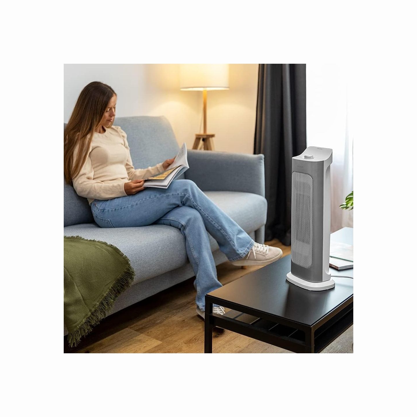 Cecotec ReadyWarm 6700 Ceramic Sky | Ceramic Heater | 2000 W | Number of power levels 3 | Suitable for rooms up to 20 m² | Suita