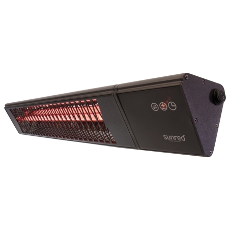 Sunred | Heater | PRO25W-SMART, Triangle Dark Smart Wall | Infrared | 2500 W | Black | IP55
