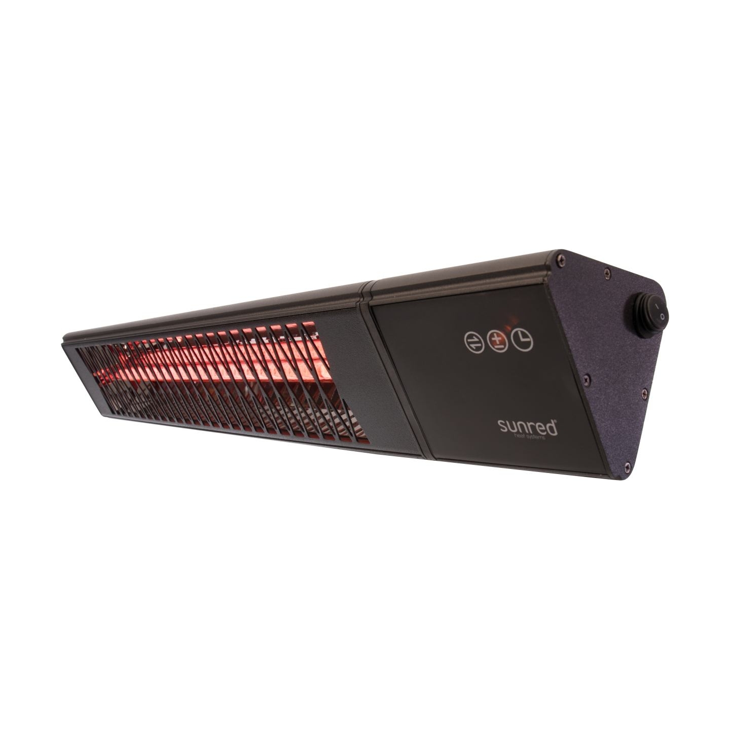Sunred | Heater | PRO25W-SMART, Triangle Dark Smart Wall | Infrared | 2500 W | Black | IP55