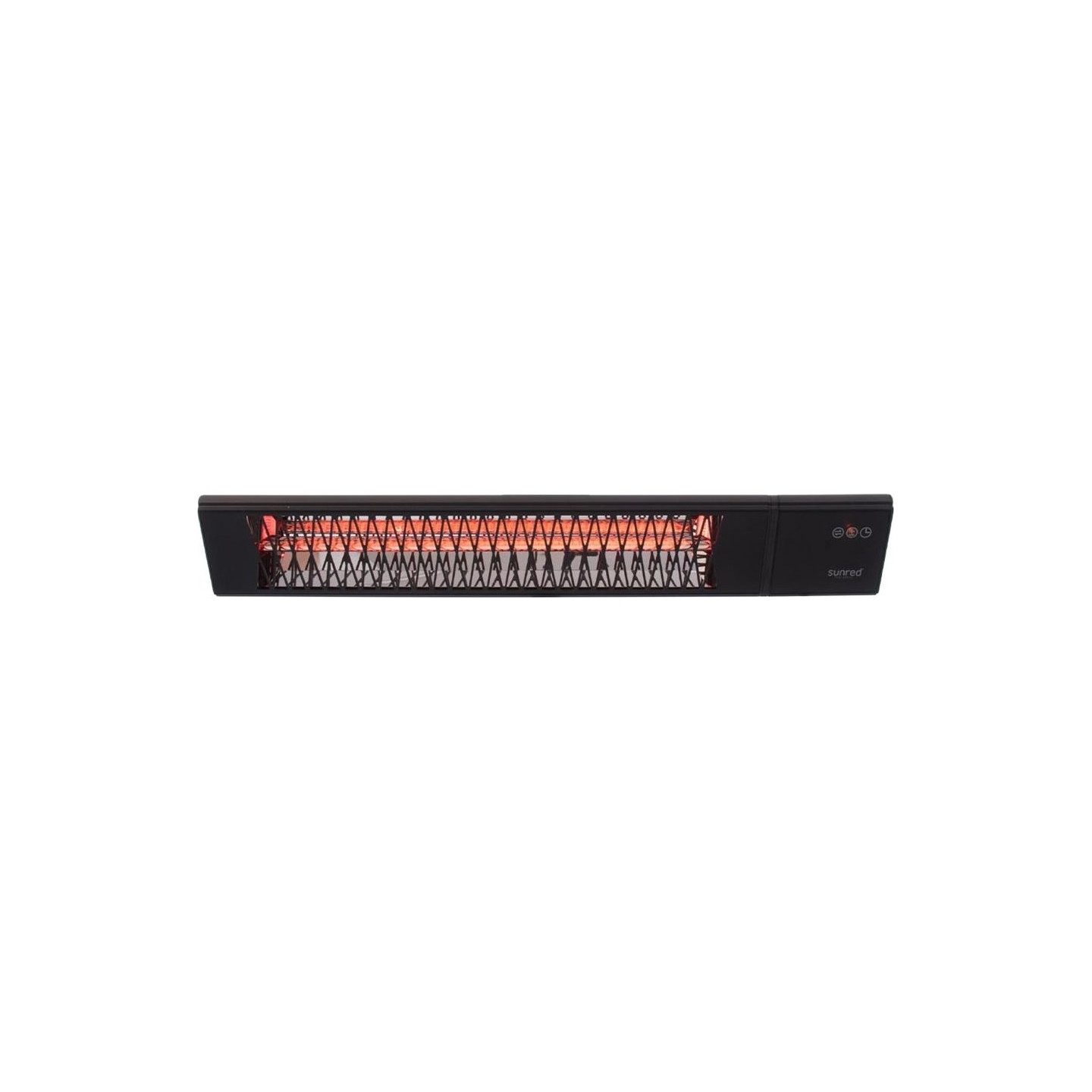 Sunred | Heater | PRO25W-SMART, Triangle Dark Smart Wall | Infrared | 2500 W | Black | IP55
