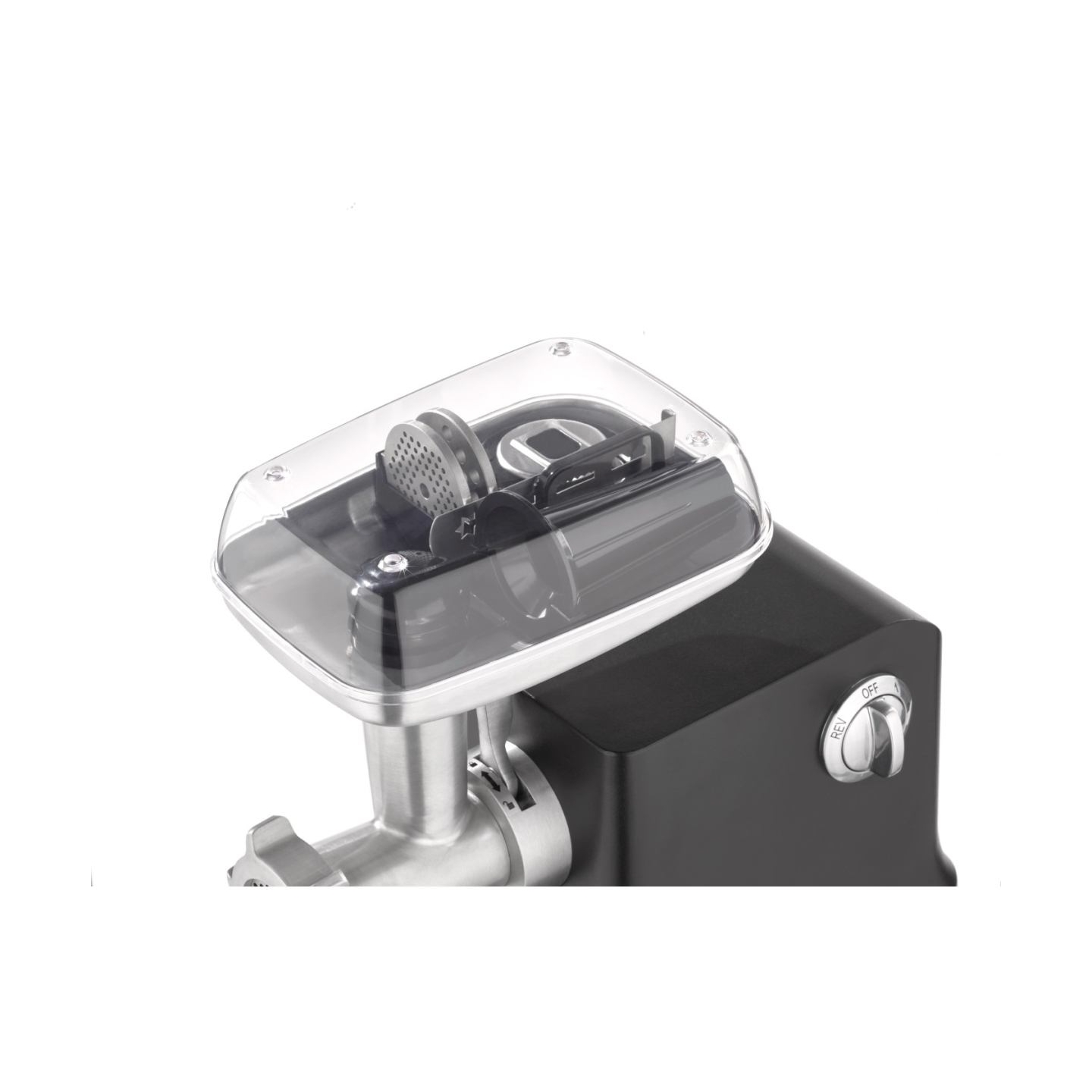 Caso | Meat Grinder | FW 2000 | Black | 2000 W | Number of speeds 2 | Throughput (kg/min) 2.5 | 3 perforated discs, Shortbread a