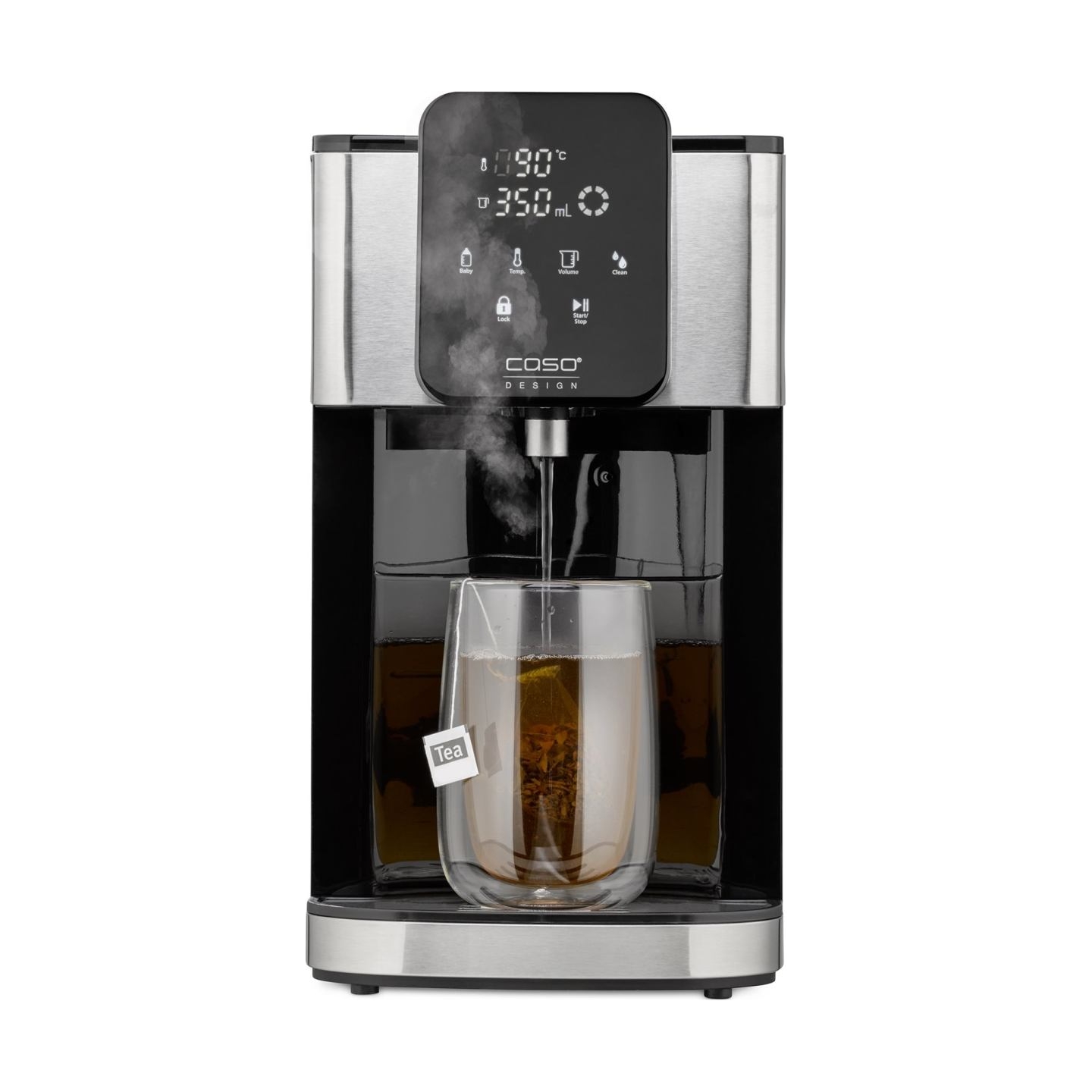 Caso | Turbo Hot Water Dispenser | HW 1660 | Water Dispenser | 2600 W | 4 L | Plastic/Stainless Steel | Black/Stainless Steel