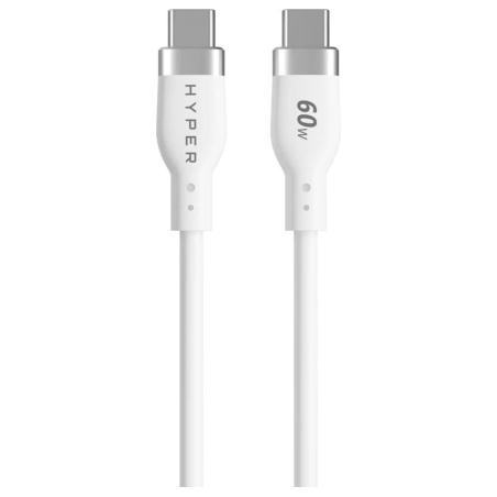 Hyper | HyperJuice USB-C Silicone Charging Cable, 1.5 m, White | HJ4011WHGL