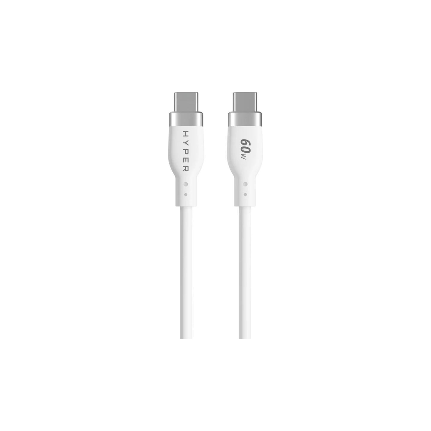 Hyper | HyperJuice USB-C Silicone Charging Cable, 1.5 m, White | HJ4011WHGL