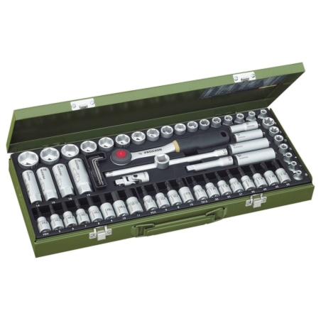 Proxxon | Socket and Ratchet Set, 3/8" | 65 pc(s)