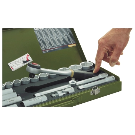 Proxxon | Socket and Ratchet Set, 3/8" | 65 pc(s)