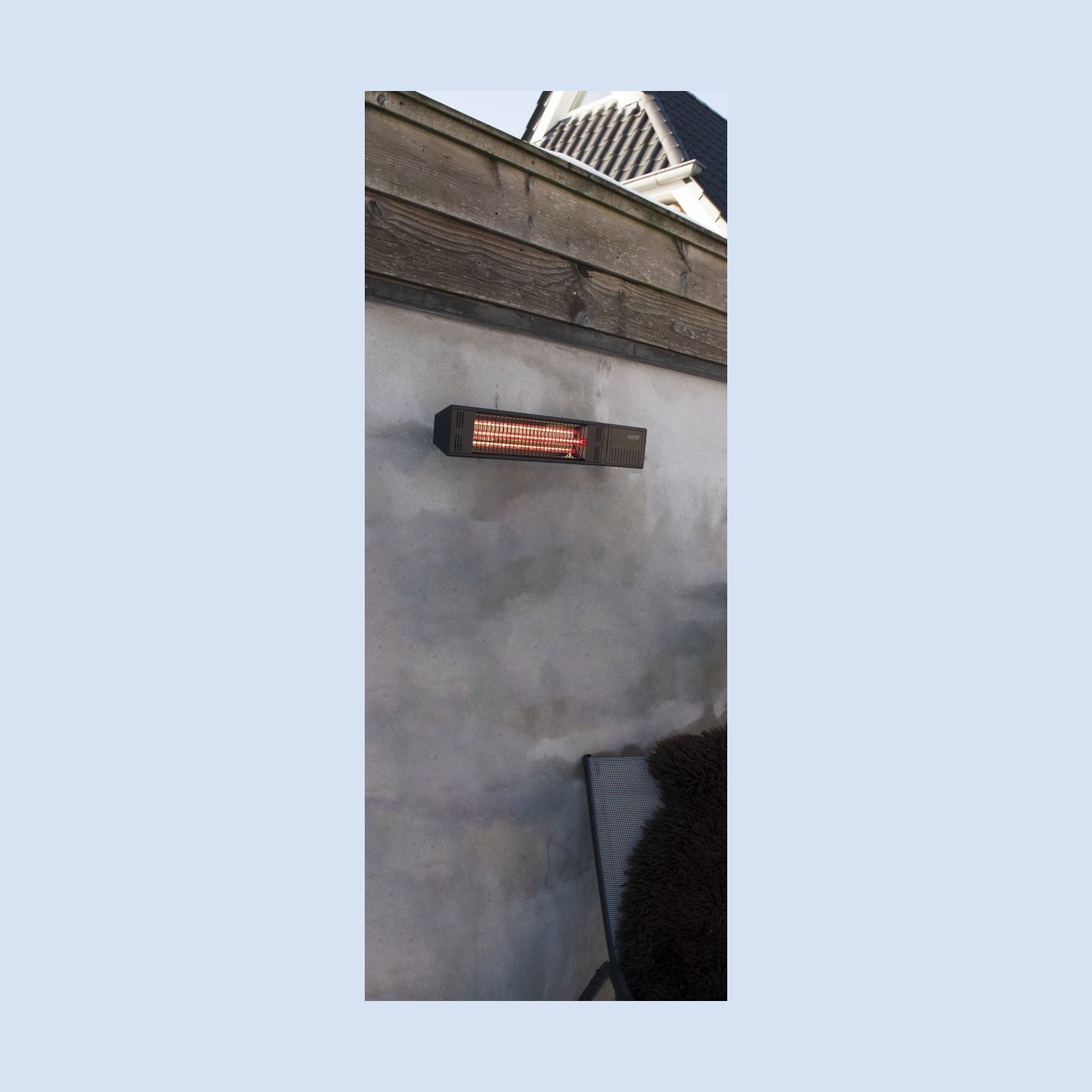 Sunred | Heater | RDS-15W-B, Fortuna Wall | Infrared | 1500 W | Black | IP55