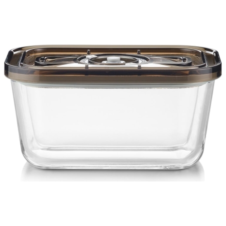 Caso Glass Vacuum Container with Plastic Lid | VacuBoxx Eco M | Transparent
