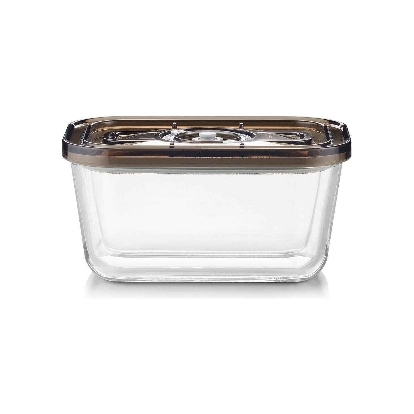 Caso Glass Vacuum Container with Plastic Lid | VacuBoxx Eco M | Transparent