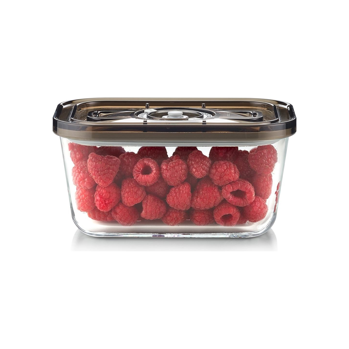 Caso Glass Vacuum Container with Plastic Lid | VacuBoxx Eco M | Transparent