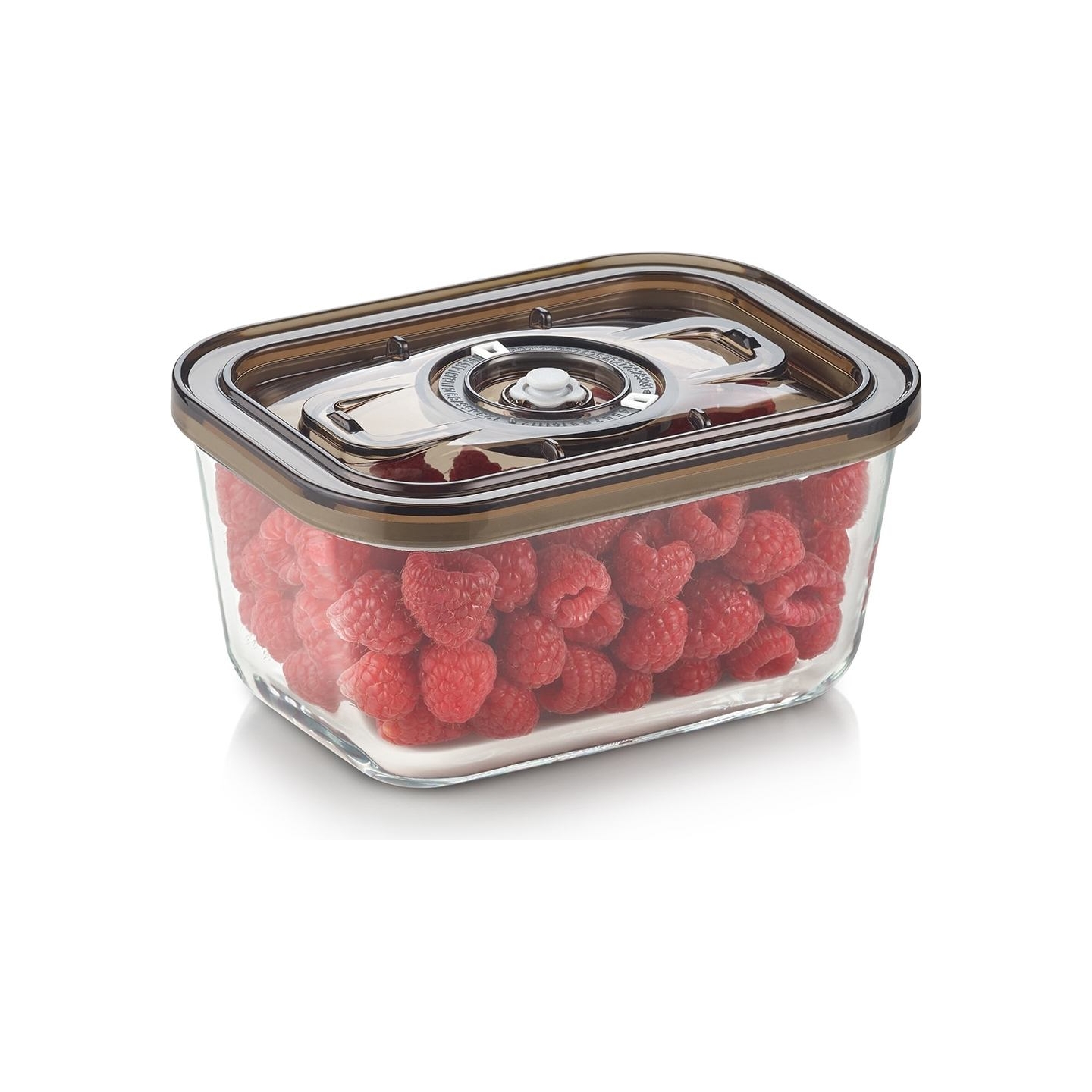 Caso Glass Vacuum Container with Plastic Lid | VacuBoxx Eco M | Transparent