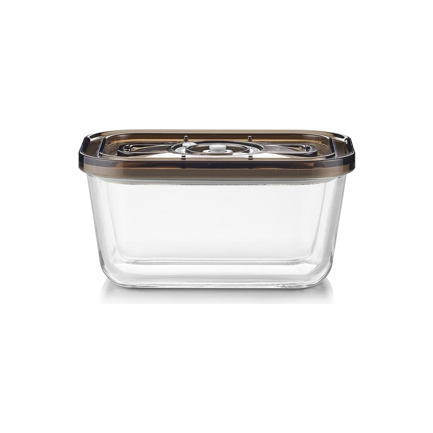 Caso Glass Vacuum Container with Plastic Lid | VacuBoxx Eco M | Transparent