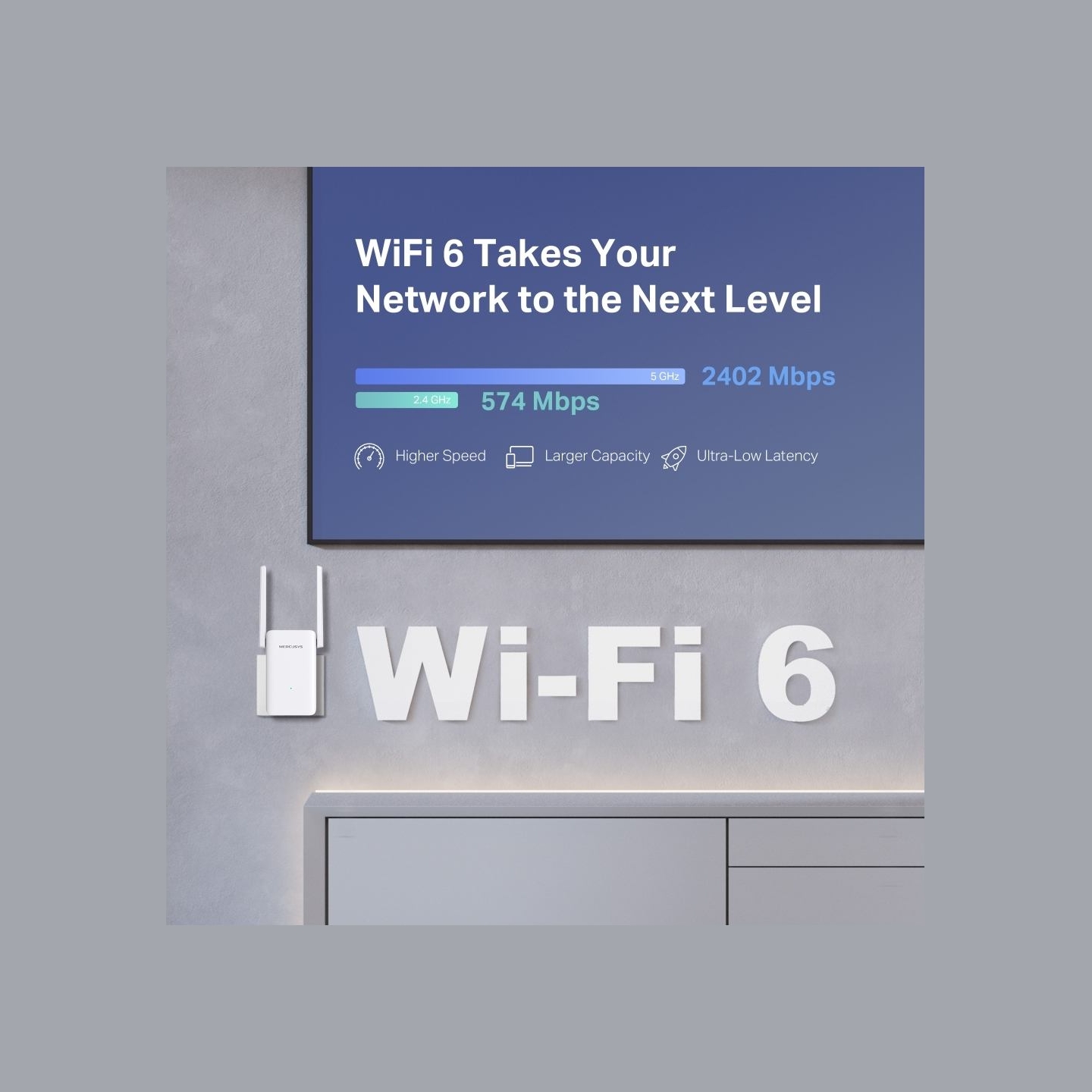 Mercusys AX3000 Dual-Band Wi-Fi 6 USB Adapter | ME80X | White