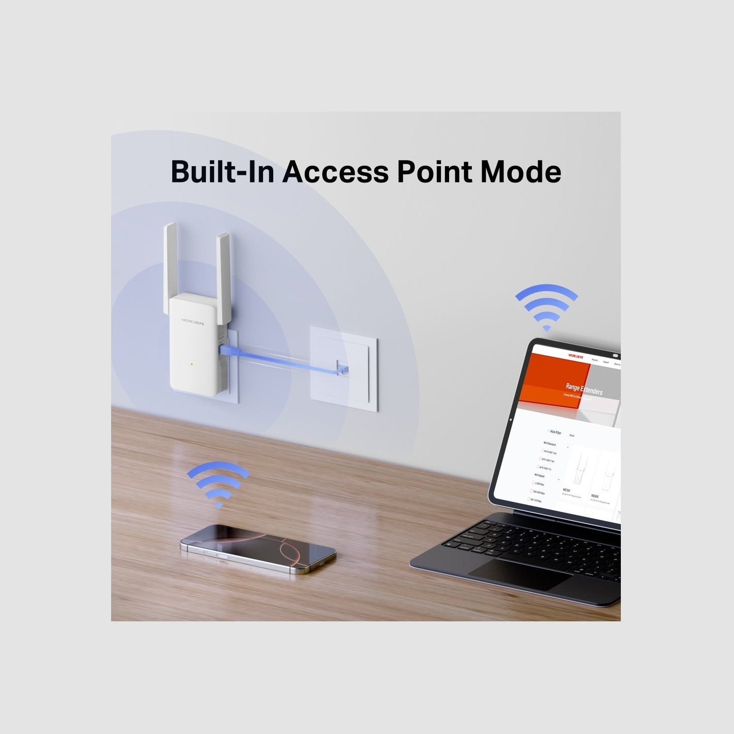 Mercusys WRL RANGE EXTENDER 3000MBPS/ME80X MERCUSYS