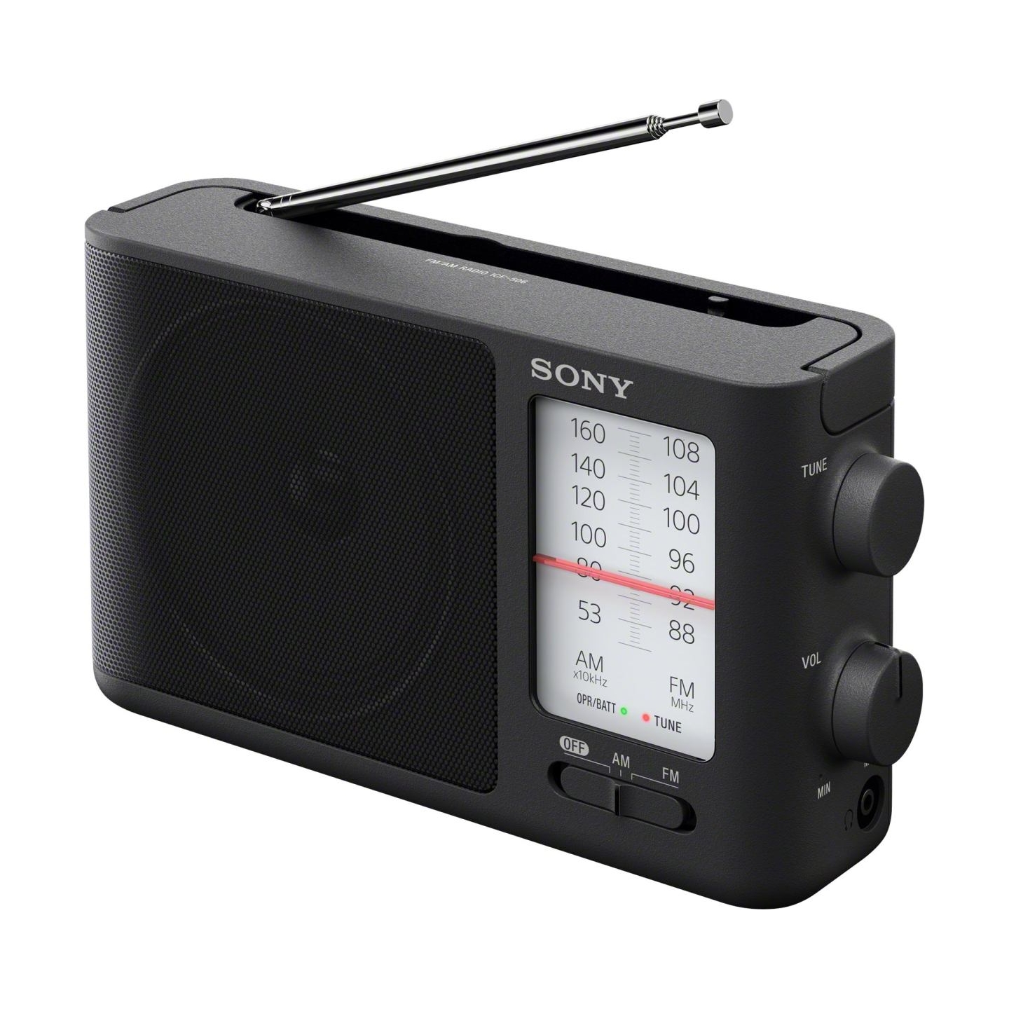 Sony | Analog Radio | ICF-506 | 5 W | Black