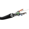 Goobay | CAT 6 Outdoor Network Cable, S/FTP (PiMF), 100 m | 57195 | U/UTP | Black